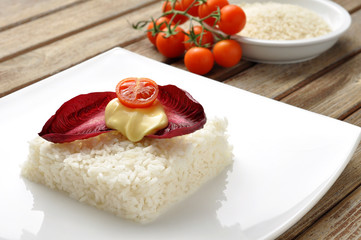 vegetarian rice cake