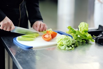 chef preparing meal