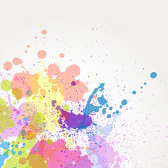 Vector paint splashes