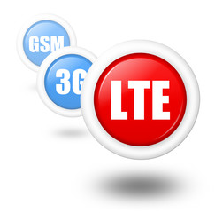 LTE telecomunication progress concept vector illustration