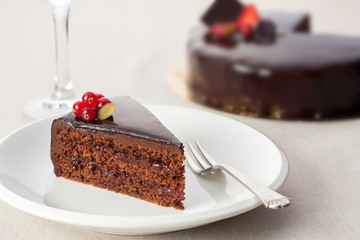 Delicious chocolate cake