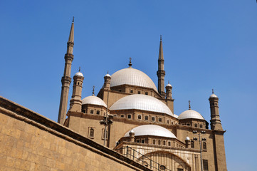 Scenery of the famous Islamic castle in Cairo,Egypt