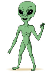 Green alien