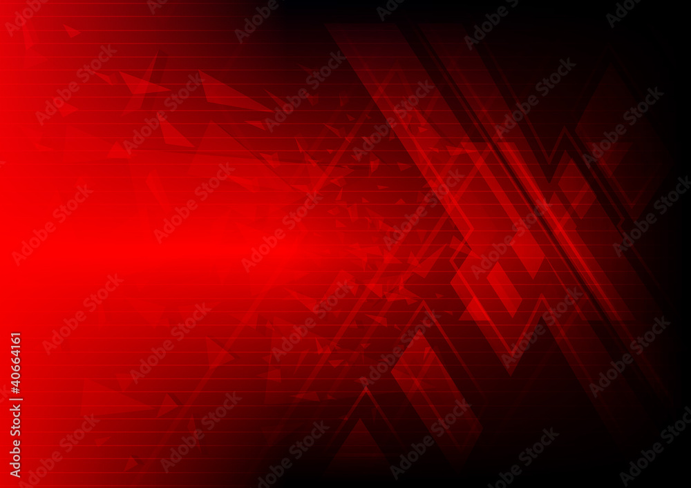 Wall mural red symbol background