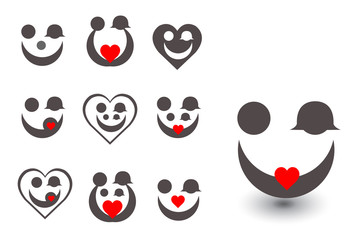 Fototapeta premium Stock Photo family love icon
