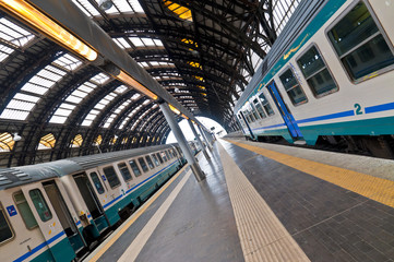 trains at the station