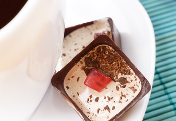 Coffee and chocolate candy