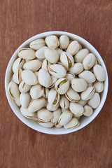 Close up image of pistachios