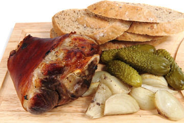 Roasted pork knuckle