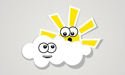 Fun clouds and sun.