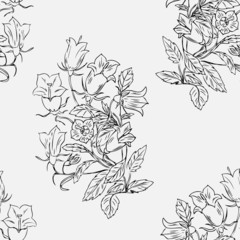 Design floral element. Vector illustration. Seamless.