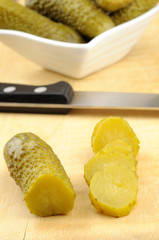 Pickled gherkins