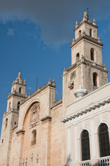 Fototapeta na wymiar Merida katedra, Yucatan (Meksyk)