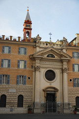 Rome Santa Brigida church at Campo dei fiori