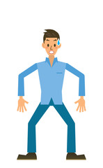 男性 2 焦る 驚く