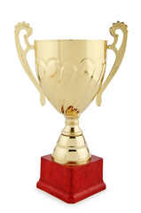 Winners cup isolated on the white
