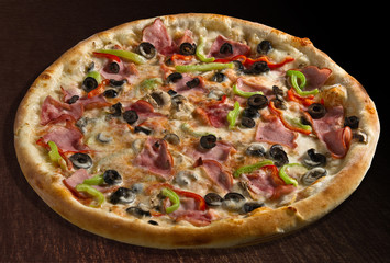Pizza  capricciosa - isolated