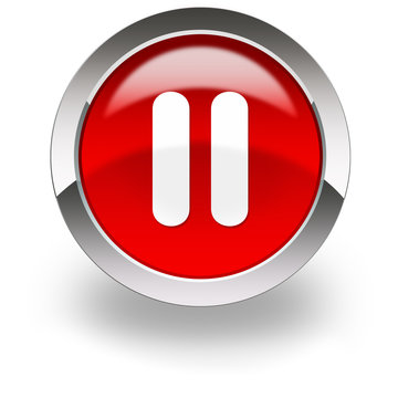 red pause icon