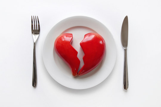 Plate With Broken Heart