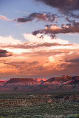 Naklejka premium Sunset near zion national park