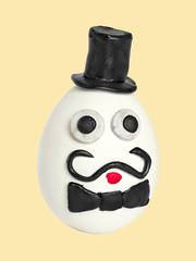 artifact of the eggs and plasticine