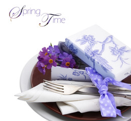 Spring Table Setting (isolated)