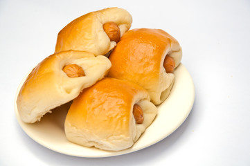 sausage bread thai bakery