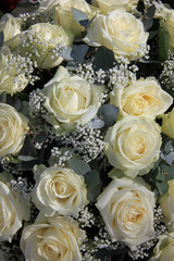 White rose flower arrangement