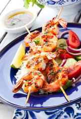 Prawn skewers
