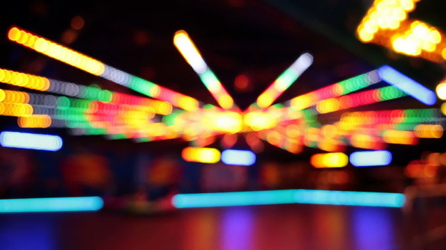 Bunter Lichter bewegen sich sternf&ouml;rmig