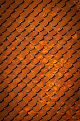 Roof of ancient Buddhist temple