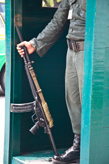 guard in thai palace