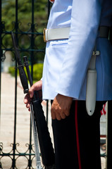 guard in thai palace