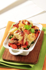 Fish and vegetable casserole