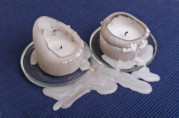 candle wax stains