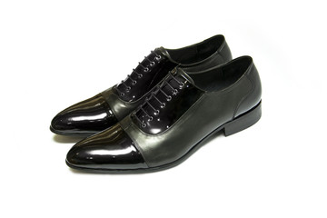 Man's shoes  on white background