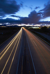 Fototapeta premium Highway light tails