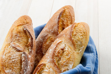 Crusty Artisan French Baguette Bread