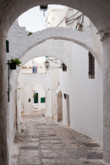 Naklejka premium Ostuni, Puglia, Italia