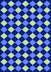 アーガイル模様の壁紙