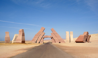 Entrance in national park of "Ras Mohamed"
