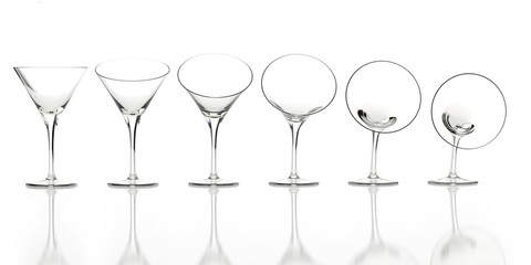 Flexible glasses for advertising on a white reflective surface