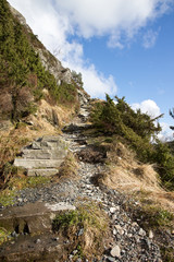 Fototapeta na wymiar Steep pathway