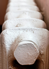 white soviet radiator