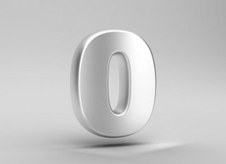 number 2 aluminum iron on grey background