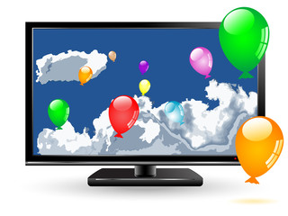 Balloons in tv