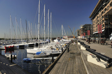 Yachts in the Marina at Aker Brygge Oslo Norway © Jason Row Photo
