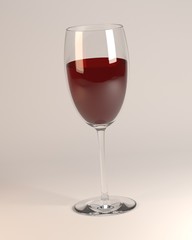 3d render of alcohol drink