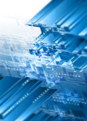 high-tech_background usable for any kind of graphic job © Omar