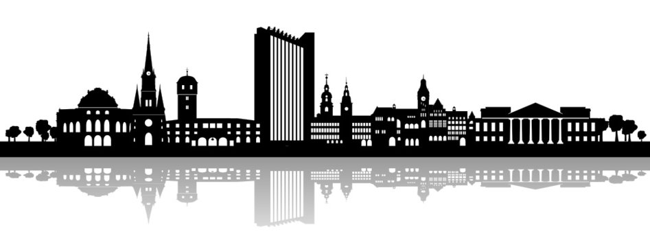 Chemnitzer Skyline Silhouette
